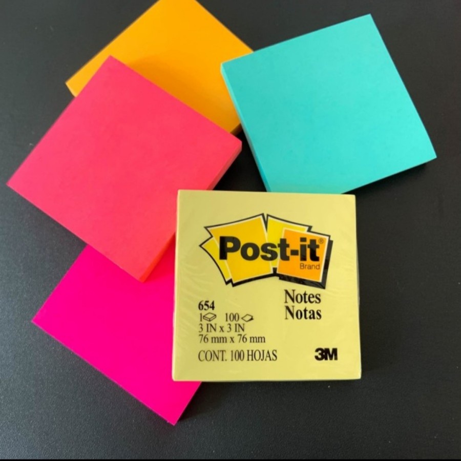 

Post It / Sticky Notes 3M 654 Warna