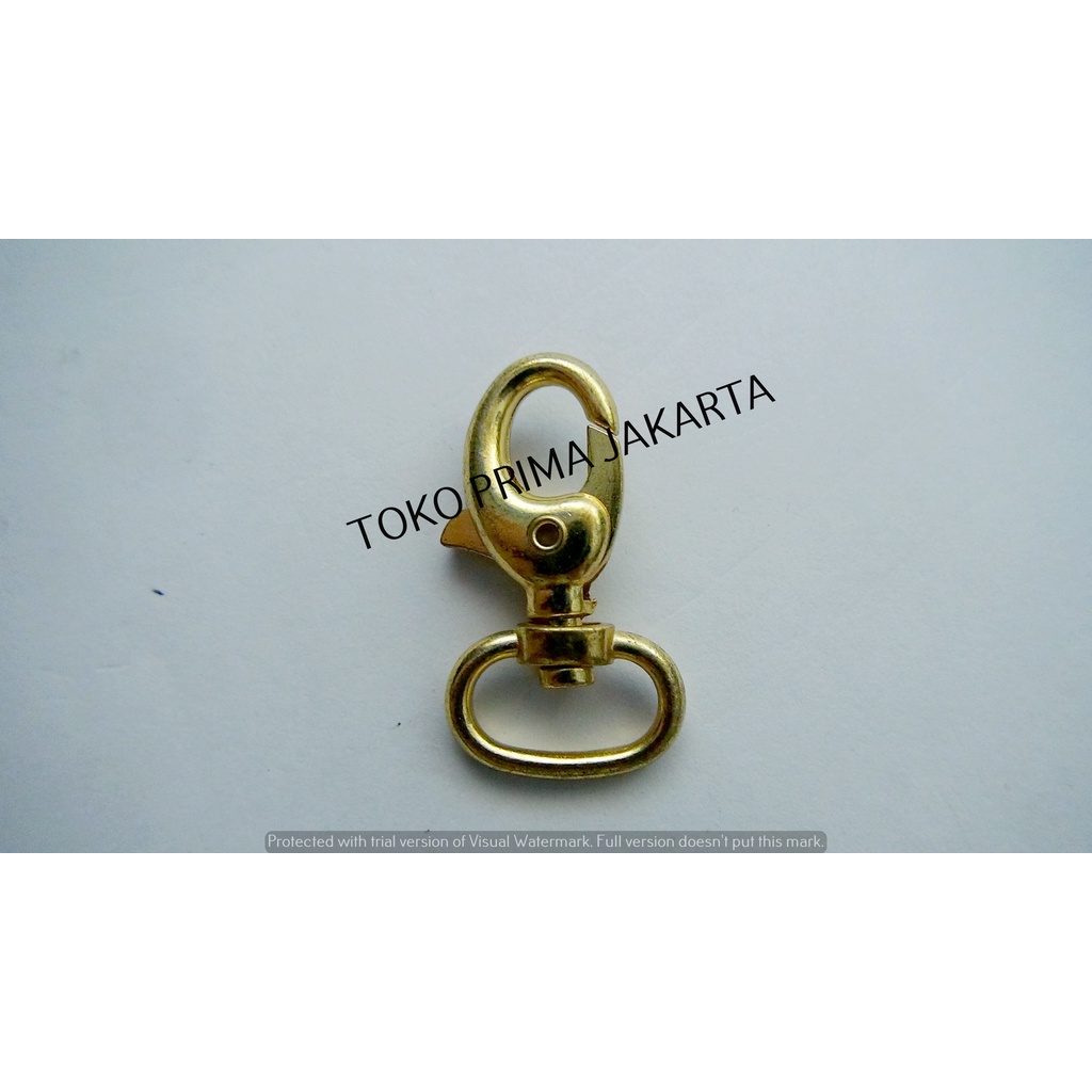 

AKSESORIS CANTELAN GANTUNGAN KOKOT KAITAN METAL BAG HOOK PENGAIT BESI 102 BRASS