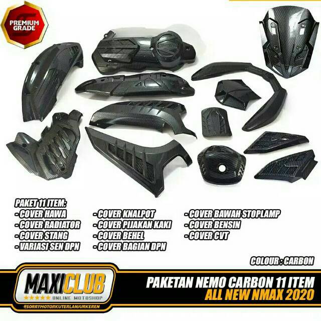 VARIASI NMAX 2020/PAKET FULL NEMO/MHR NMAX 2020 11 ITEM PROMO PNP.