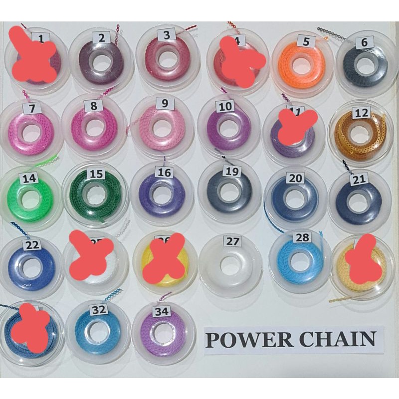 1 Rol Power chain/ Karet behel rantai