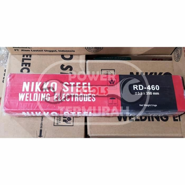 KAWAT LAS NIKKO STEEL 3.2MM (5KG) RD460 RD 460 RD-460 MAKASSAR