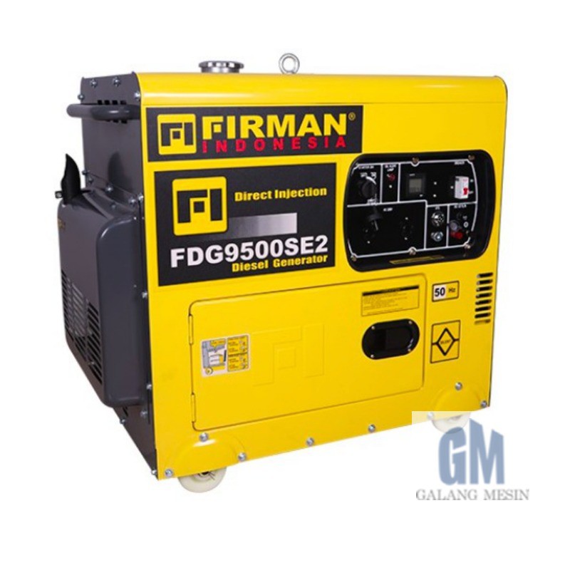 FIRMAN Genset Diesel Silent FDG9500SE2 6300 Watt Silent Diesel Generator Jenset FDG 9500 SE2 6,3 kW