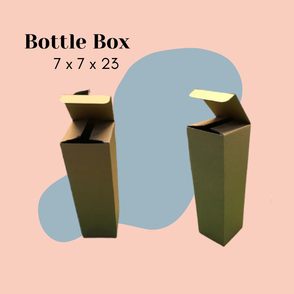 BOTTLE BOX 7x7x23 // KARDUS BOX // PACKAGING DUS  // KARTON // KEMASAN BOTOL / KEMASAN BAJU MURAH