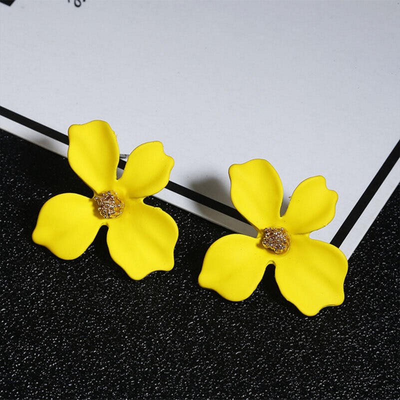 Anting Bentuk Bunga Bahan Resin Untuk Hadiah