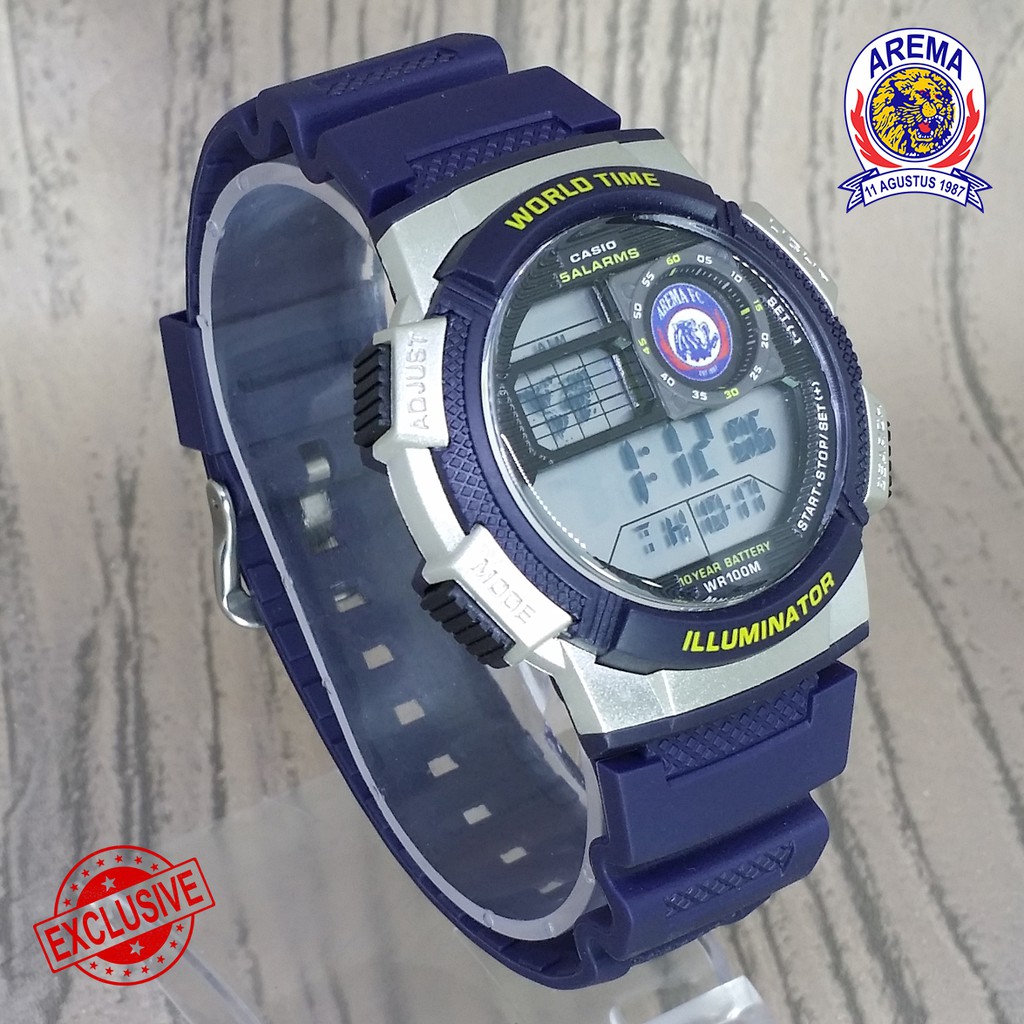 [SUPER EXCLUSIVE] JAM CASIO ILLUMINATOR AREMA FC DIGITAL