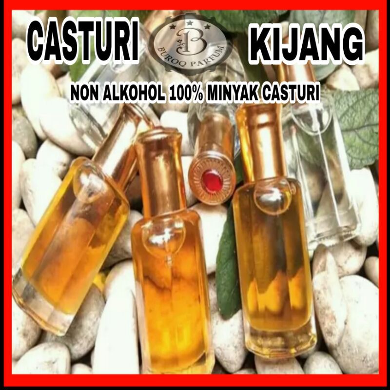 PARFUM KASTURI KIJANG MURNI NON ALKOHOL  3ML 6ML 12ML