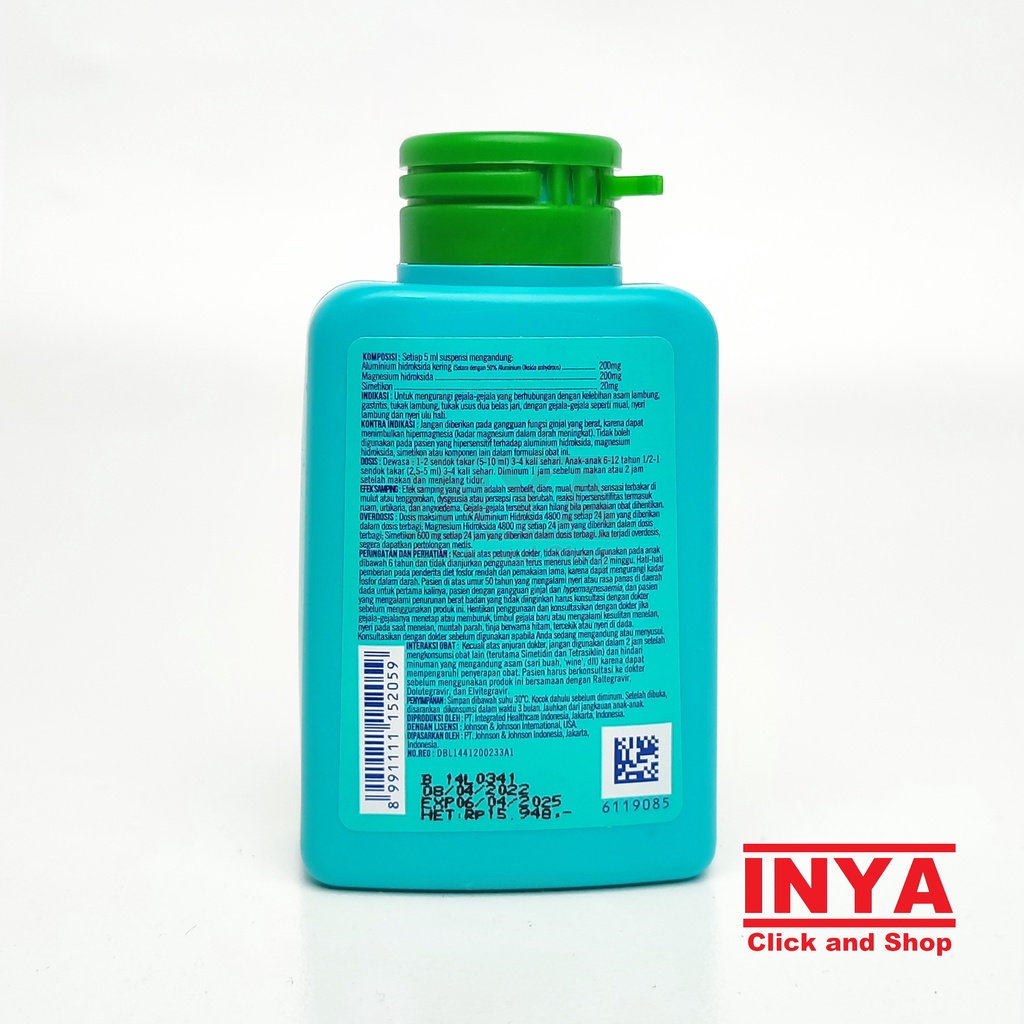 MYLANTA CAIR RASA MINT 50ml ANTASID - Obat Maag