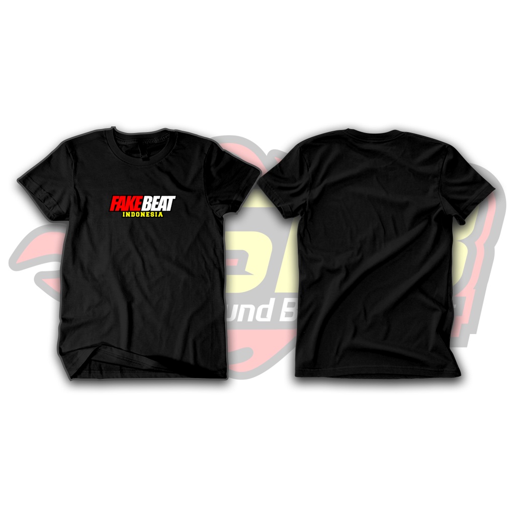 Kaos Distro Fake Beat Idonesia Katun Combed