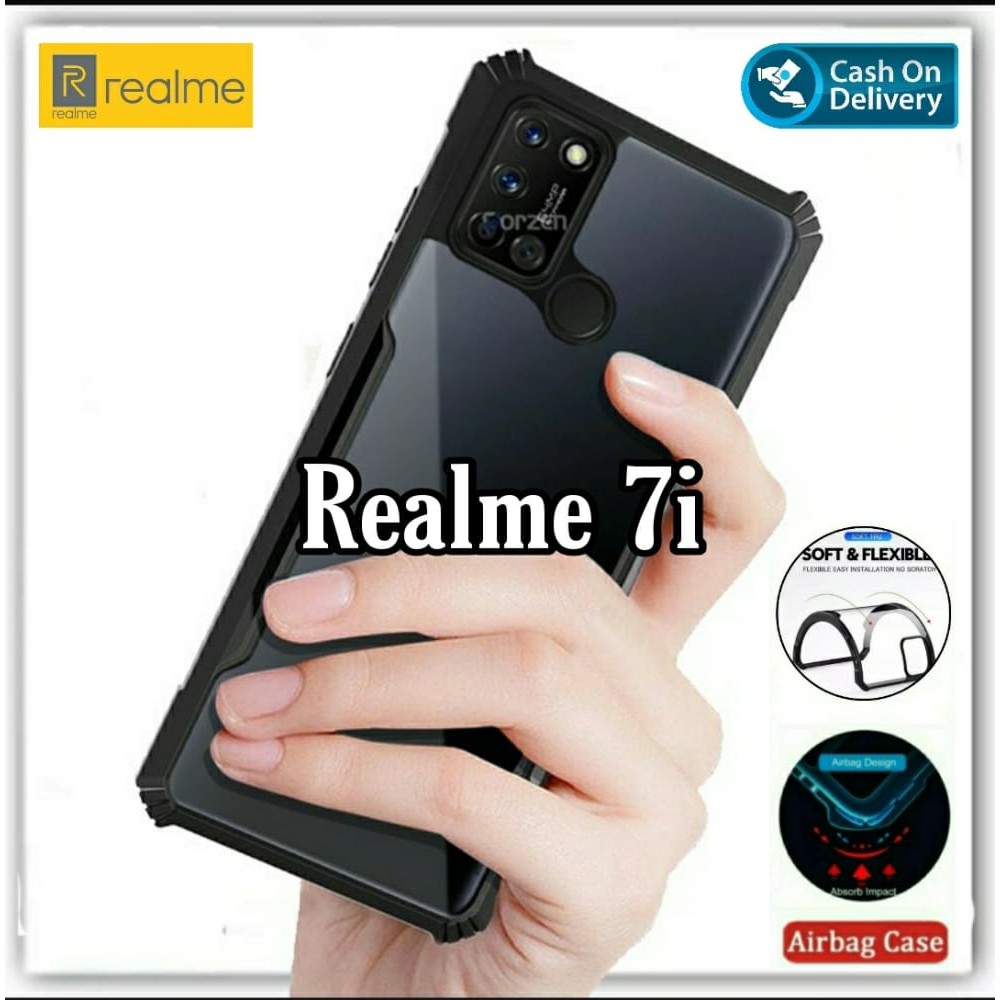 Case Realme 7i Soft Hard Tpu HD Transparan Casing Cover
