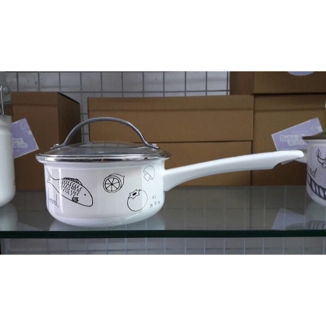 FAMILY COOKING CHEFINA SAUCE PAN / PANCI SUSU CHEFINA ENAMEL 16CM