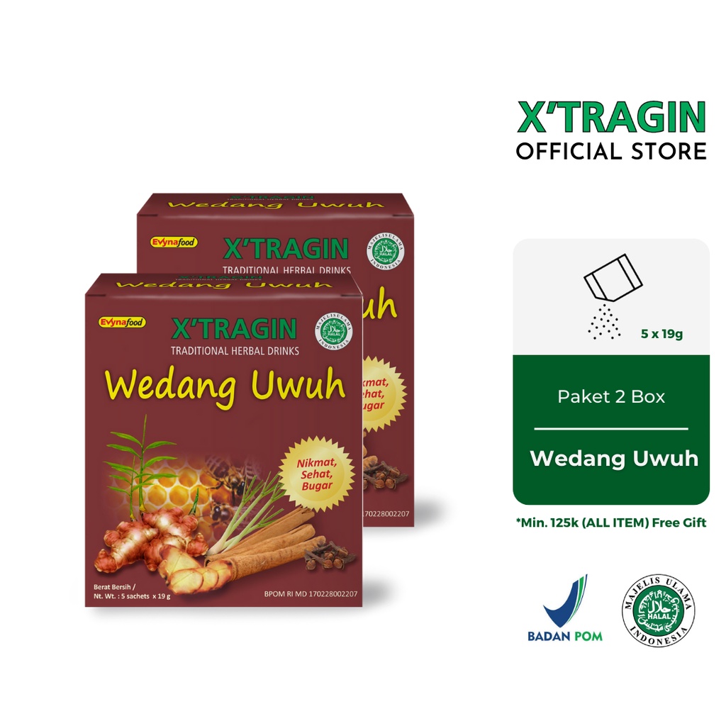 

X'Tragin Wedang Uwuh Minuman Serbuk Twin Pack