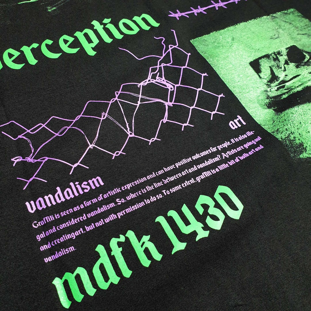 MDFK PERSPECTIVE PERCEPTION TSHIRT STREET WEAR NEW ARRIVAL