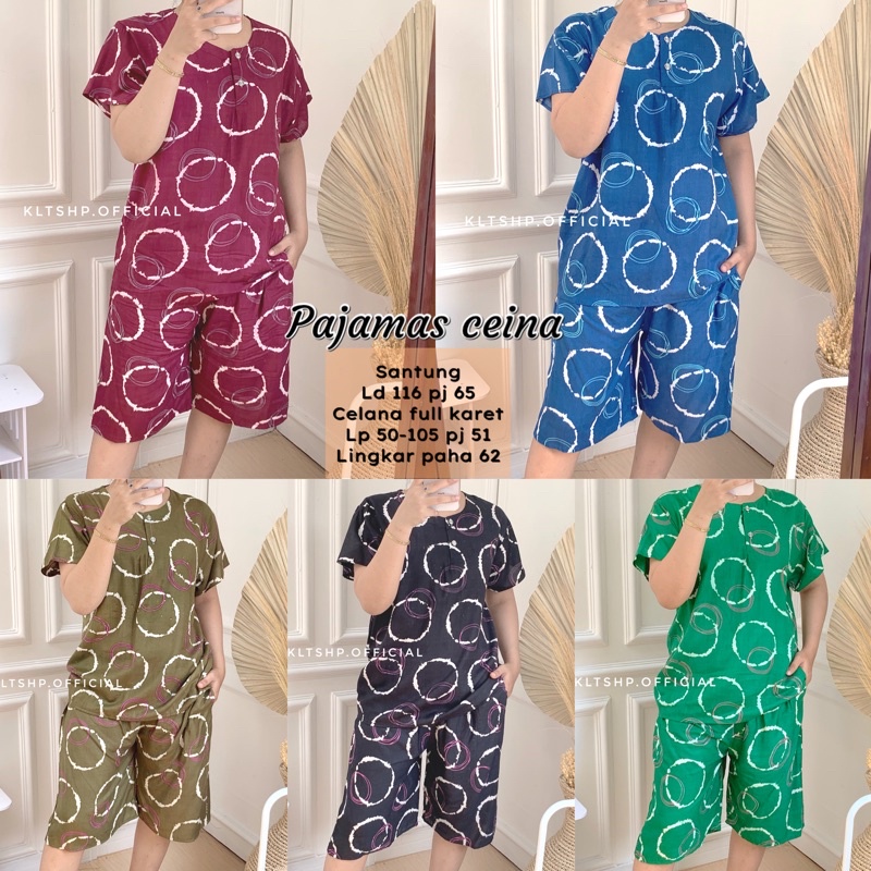 PAJAMAS SANTUNG / ONESET MURAH / SETCEL MURAH / ONE SET SULTAN