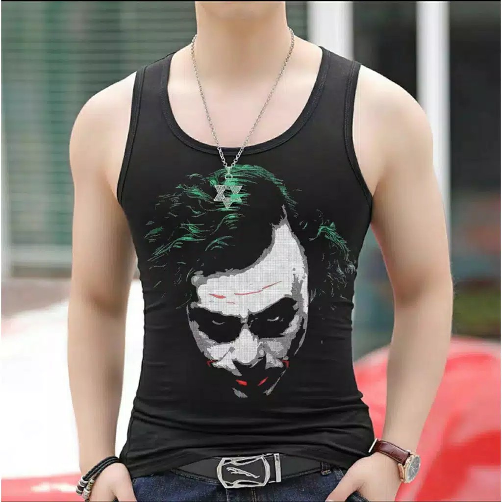 BISA COD /mukzhop -  singlet JOKER /  kaos dalam  pria