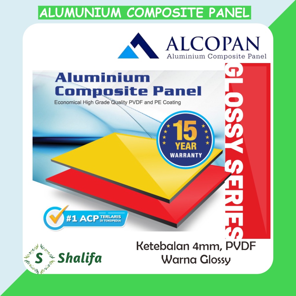 ACP ALCOPAN PVDF 4mm Warna Glossy - Alumunium Composite Panel 4 mm