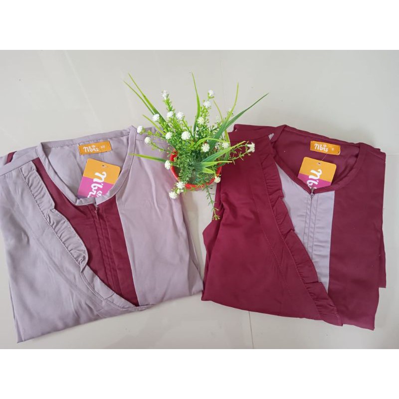 Gamis nibras terbaru / Nibras NBA 71 / gamis dewasa / gamis polos