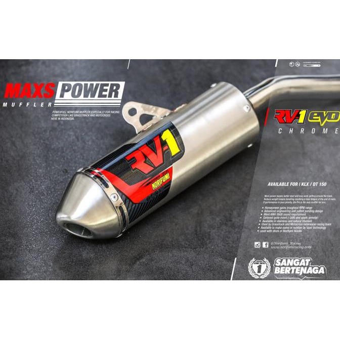 Termurah Knalpot Norifumi Rv1 Evo Series Tersedia Buat Kawasaki Klx 150 - Klx/Dt150Bf Hot Sale