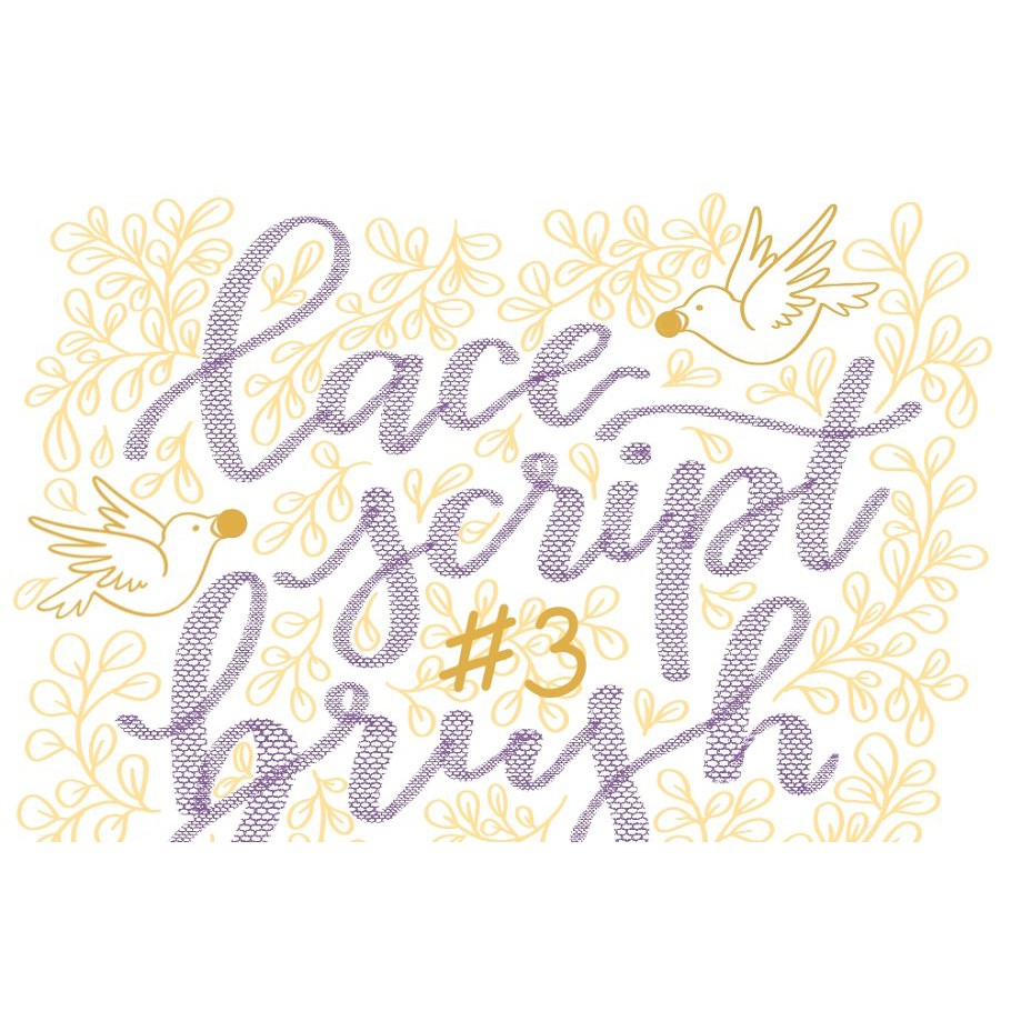 Procreate Brush - Lace Lettering Brushes by Wonderbox