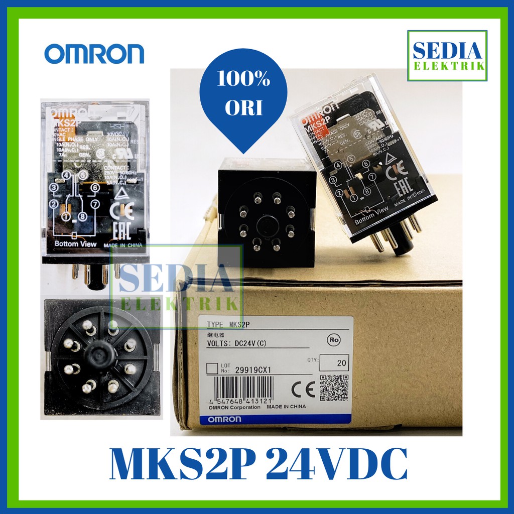 Relay Omron MKS2P-24VDC MKS2P 24VDC