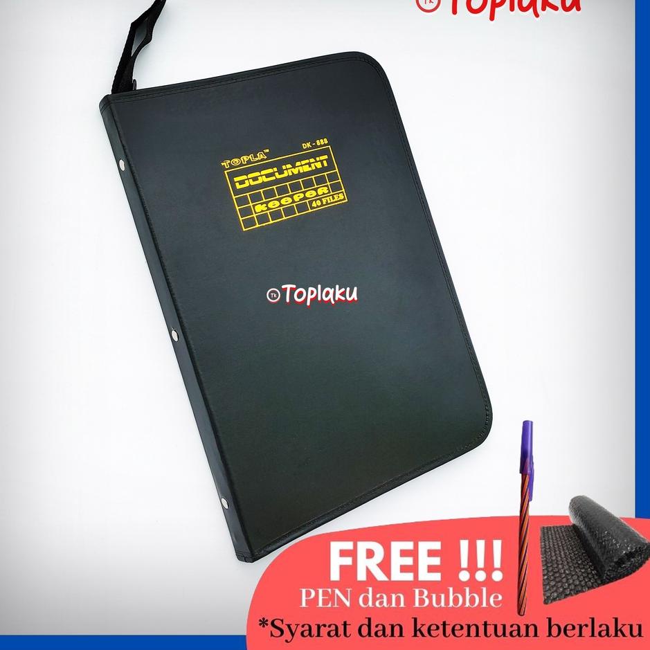 

➮ TOPLA Map Dokumen Keeper Resleting Anti Air Kulit 20 Tas File Sertifikat Document Keeper Ijazah File Folder Plastik Organizer Clear Holder SK88