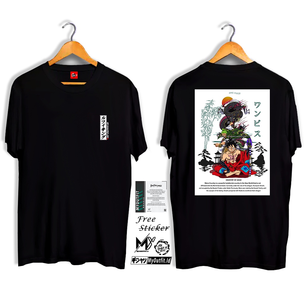 My Outfit.Id Kaos One Piece Negeri Wano Episode Luffy Kaido Anime Premium