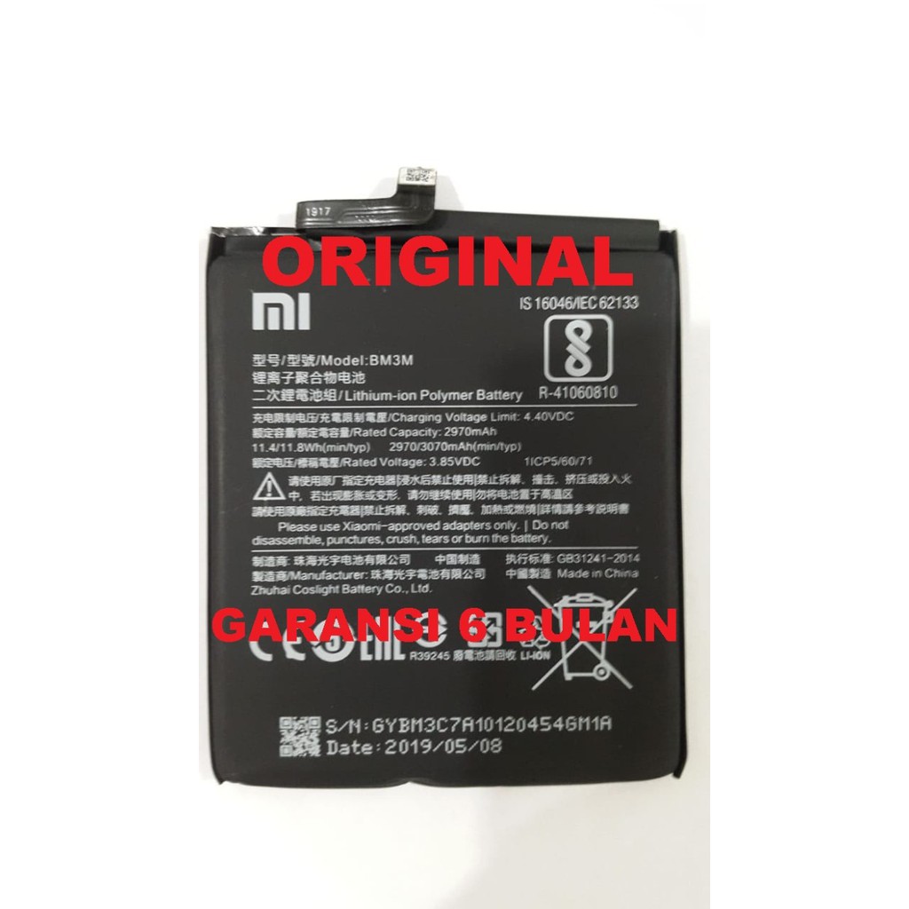 Baterai batere battery XIAOMI MI9 SE  BM3M Original