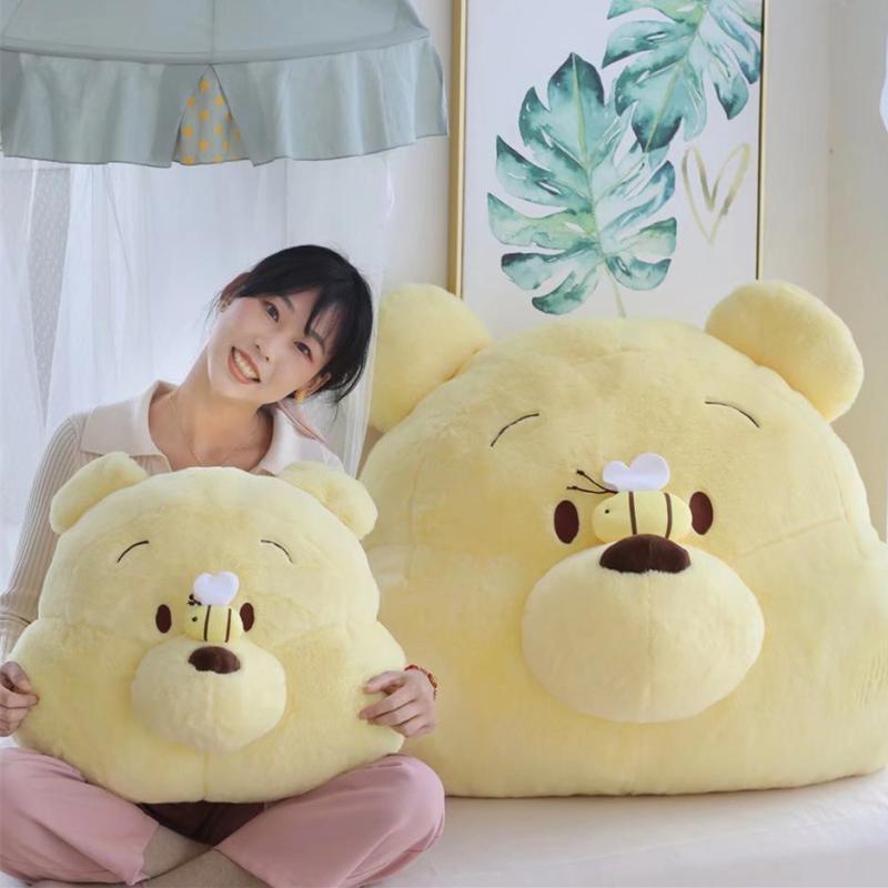 Winnie The Pooh Cute Pooh Big Pillow Bear Poop Plush Doll Bed Cushion Car Headrest Girlfriend Birthday Present