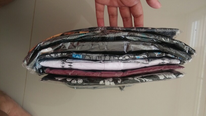 Batik Kalongan Hrb026 Kenongo Kemeja Hem Pendek Padi Pekalongan 33