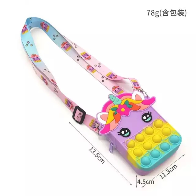 TAS POP IT ANAK MELODY / TAS POP IT ANAK SELEMPANG UNICORN / TAS POP IT ANAK TERMURAH - P024