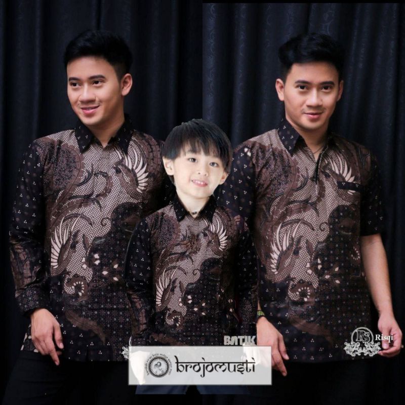 BAJU BATIK COUPLE AYAH DAN ANAK MOTIF SEKAR JAGAT,BAJU BATIK PRIA BIG SIZE JUMBO,BATIK ANAK COWOK,BAJU BATIK COUPLE KELUARGA