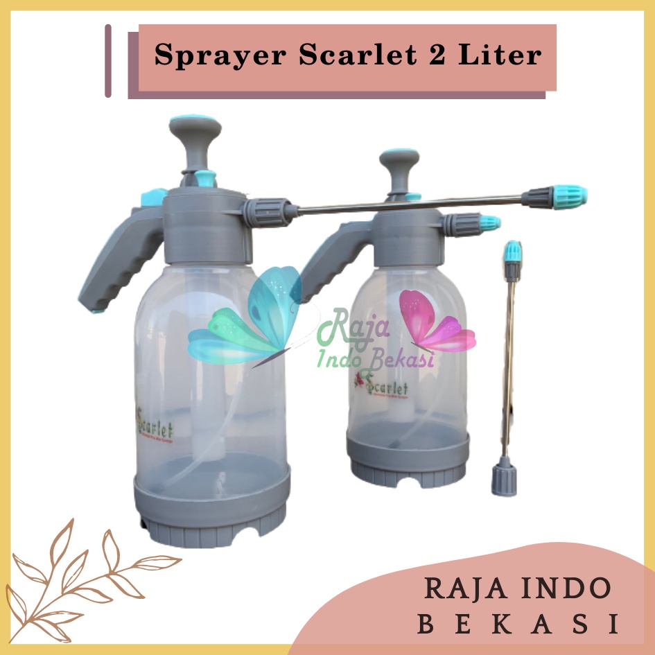 Semprotan 2 Liter Semprotan Disinfektan 2 Liter Hand Sprayer Tanaman Spray Semprot Manual - Sprayer 2 Liter Super Stick Scarlet, Sprayer Jet Pompa 2Liter