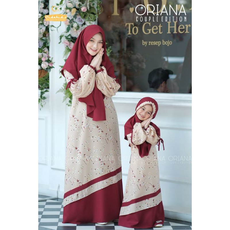 READY COUPLE MOM KIDS ORIANA BY OIDOKIDS / GAMIS ORIANA / GAMIS COUPLE IBU ANAK