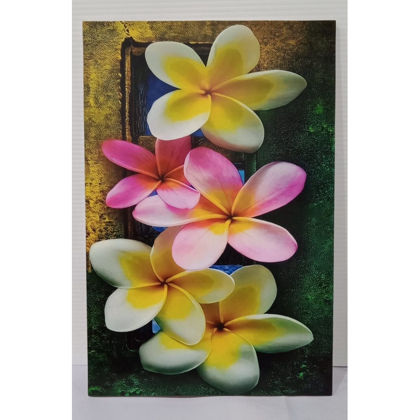 HIASAN DINDING GAMBAR BUNGA KAMBOJA / 20X30 /HD717