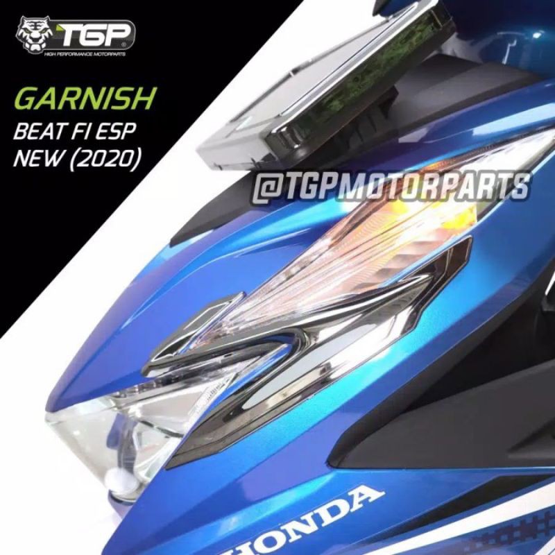 TGP Garnish Lampu Depan Honda Beat FI Esp New 2020 - Deluxe