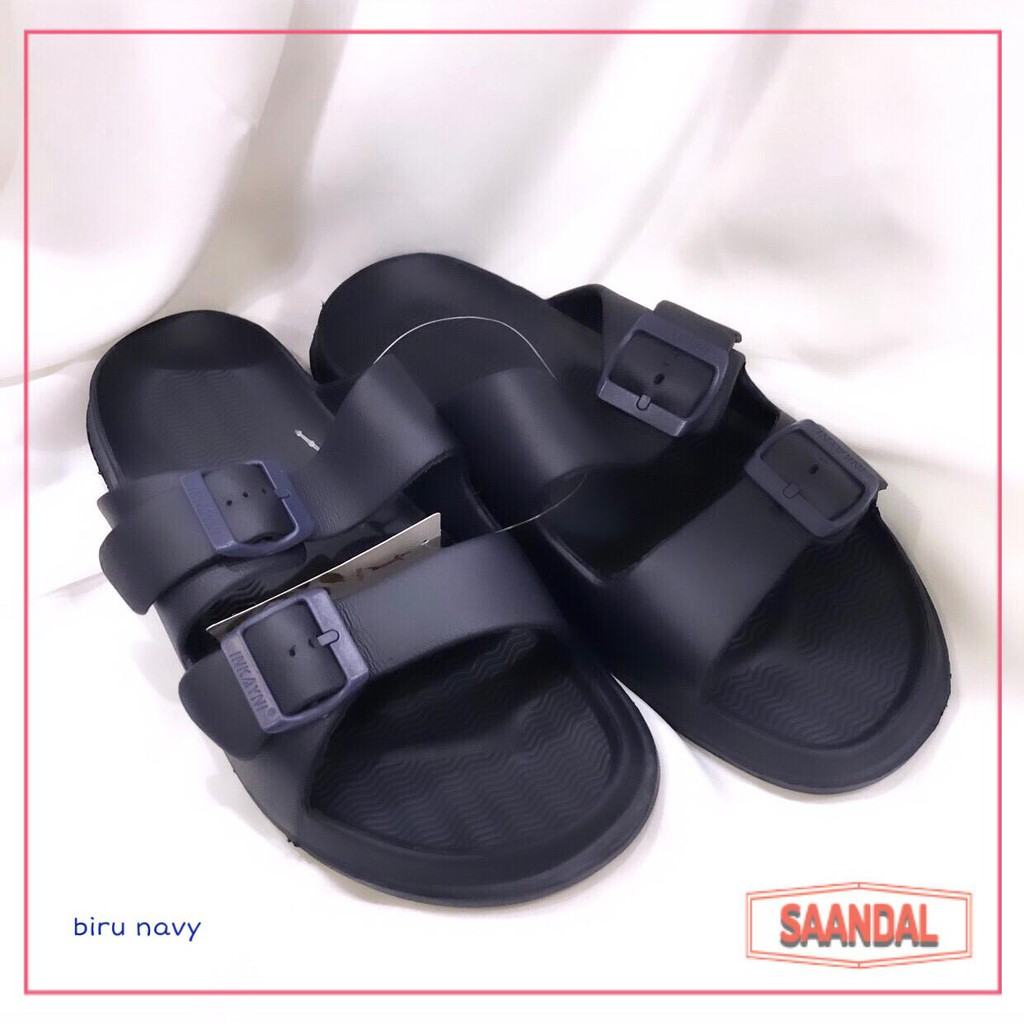 Sandal Selop 2 TALI 2 BAN Pria Inkayni YK6030 Warna Polos, Anti Licin Karet(BISA SATUAN COD)