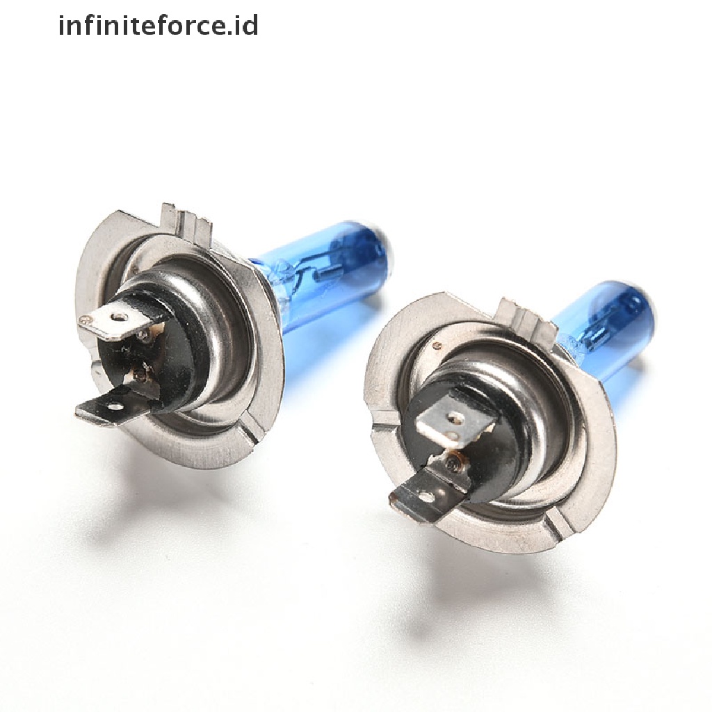 (infiniteforce.id) 2pcs Lampu Depan Mobil Xenon Halogen H7 100W 12V Super Terang