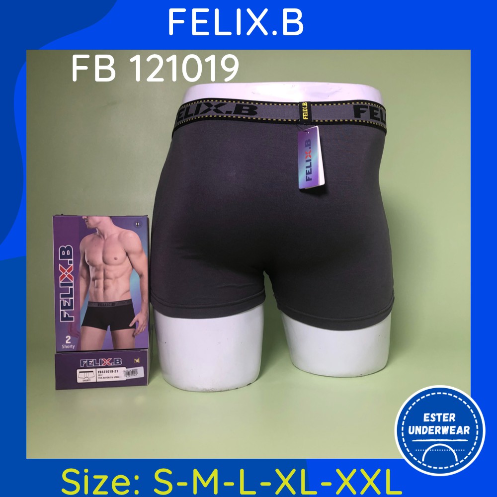 Celana Boxer Pria Felix.B FB 121019 ISI-2 PCS