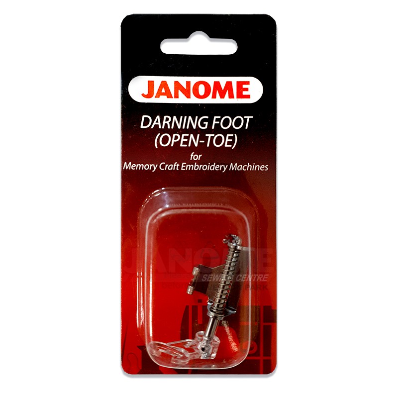 JANOME GENUINE PART sepatu mesin jahit darning open toe high shank