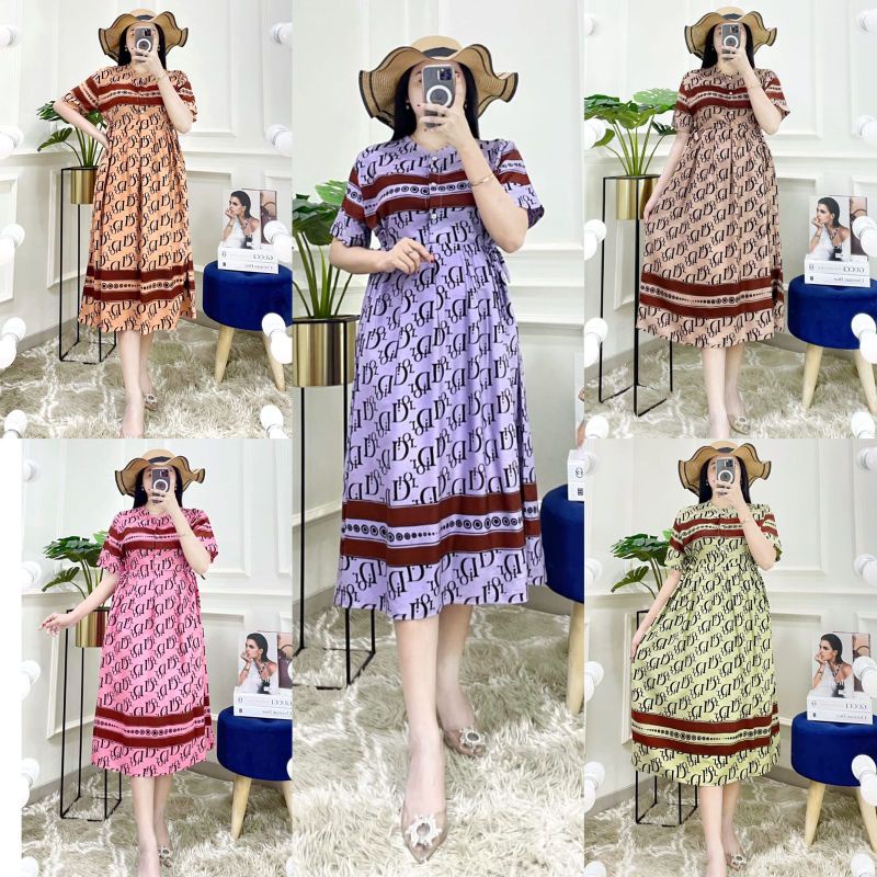 DASTER CHIBI POLOS MOTIF DIOR / DASTER KEKINIAN BUSUI | DASTER KEKINIAN MODEL KOREA | DASTER RAYON P