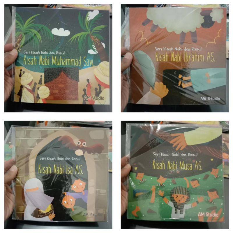 BUKU ANAK SERI KISAH NABI DAN RASUL MUHAMMAD, IBRAHIM, ISA, MUSA