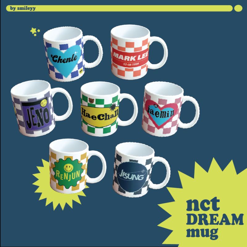 NCT DREAM NAME CHARACTER MUG/ NCT DREAM MUG
