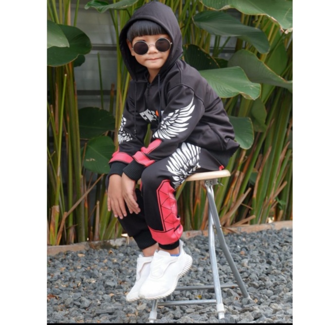 Celana Kaos Angel FF/ Celana bnl / Celana joger Anak FF / Celana enjel FF estimasi usia 3-12t