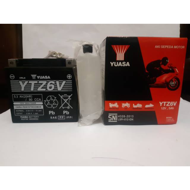 AKI MOTOR HONDA VARIO 125/150 YTZ6V AKI KERING YUASA