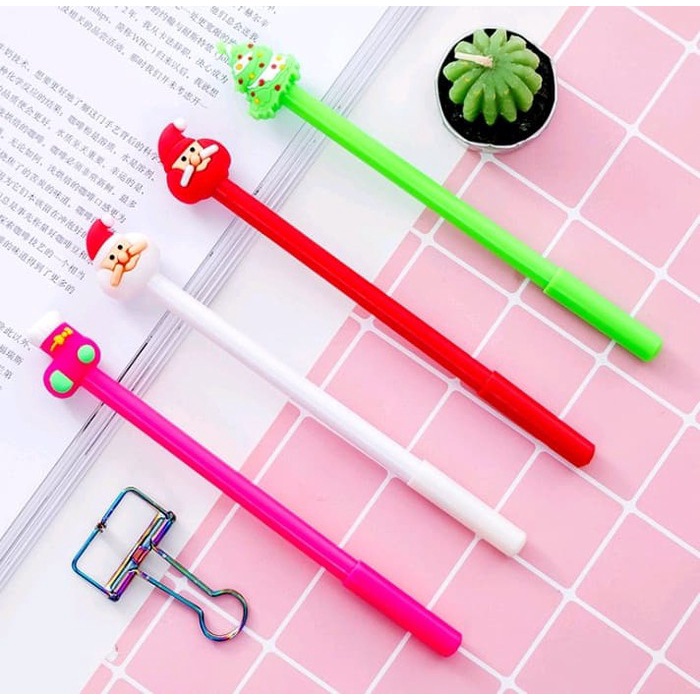 

Pulpen Unik / Lucu Motif Sinterklas dan Liburan Natal
