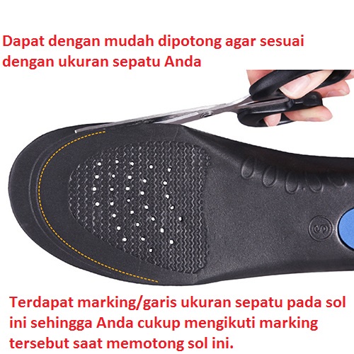 INSOLE SEPATU / ALAS SEPATU KESEHATAN / ALAS SEPATU /  INSOLE ARCH SUPPORT ORTHOTIC FLAT FOOT ALAS KAKI SEPATU KESEHATAN PENAHAN ANTI PEGAL / TERAPI KAKI BEBEK / KAKI BEBEK