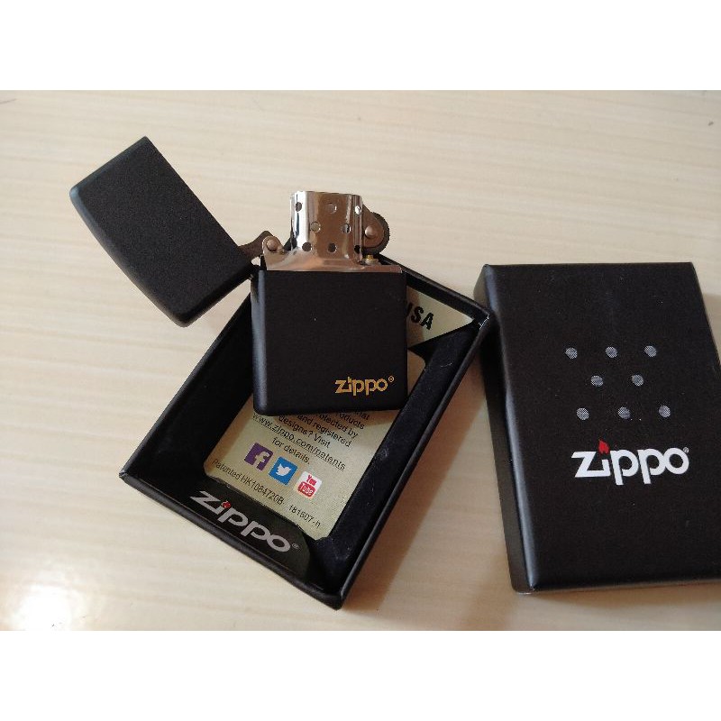 ZIPPO MATTE BLACK -ZIPPO MATTE HITAM GRADE ORI