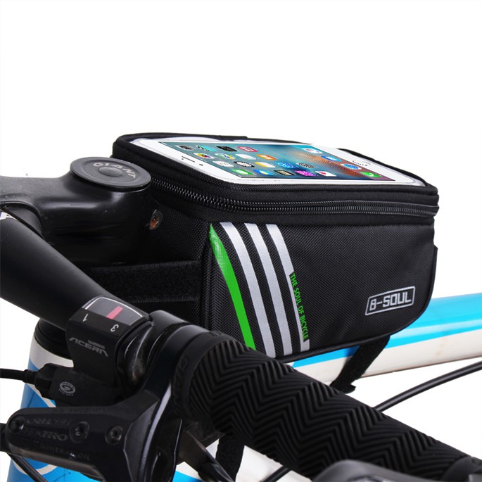 B-SOUL Tas Sepeda Waterproof untuk 5.7 inch Smartphone - YA0207 - Black