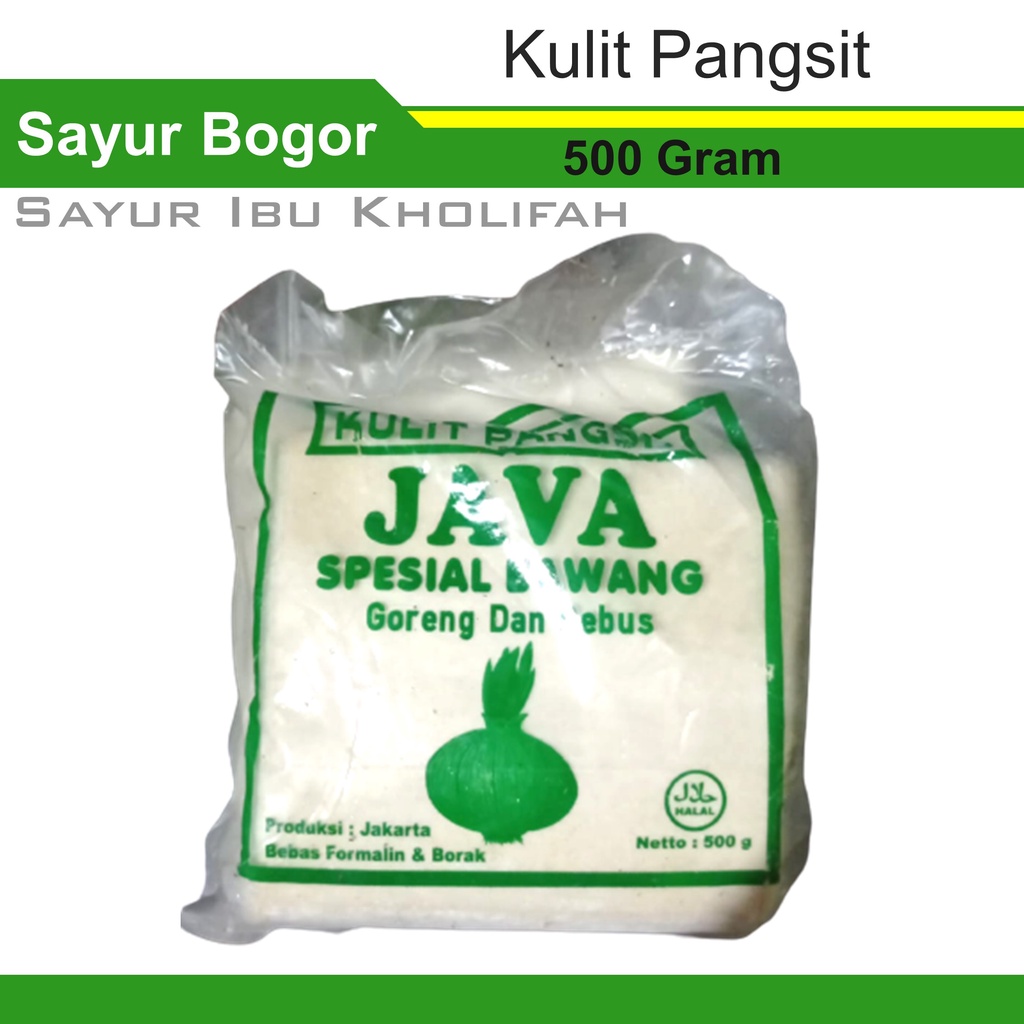 

Kulit Pangsit Java Spesial Bawang Berat 500 Gram