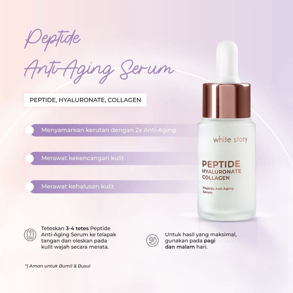 White Story Arbutin Glow Vitamin C Anti  Peptide Aging Serum