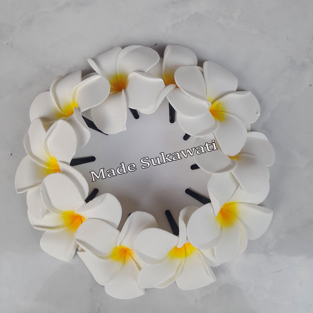 Jepit bunga 1set Bunga kamboja isi 10pcs